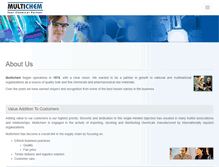 Tablet Screenshot of multichemindia.com